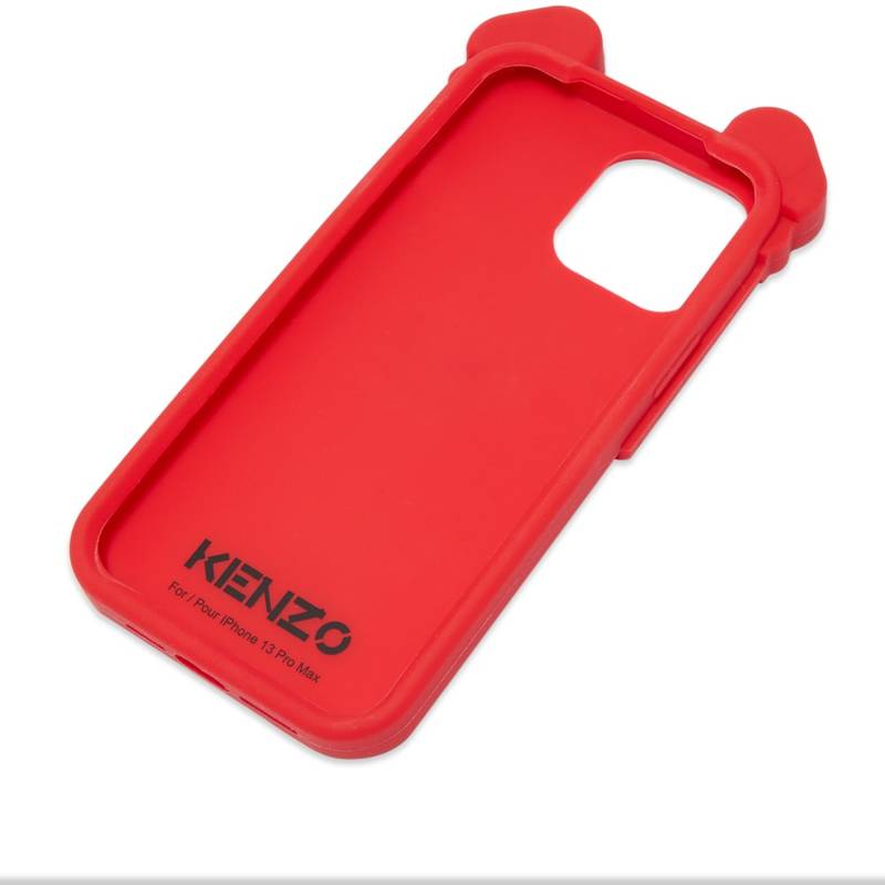 ケンゾー メンズ PC・モバイルギア アクセサリー Kenzo CNY iPhone 13 Max Tiger Head Case Medium Red