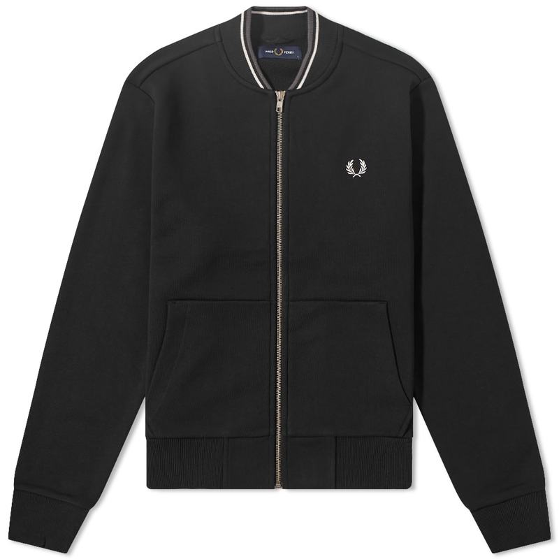 フレッドペリー ジャケット メンズ 【送料無料】 フレッドペリー メンズ ジャケット・ブルゾン アウター Fred Perry Zip Bomber Black