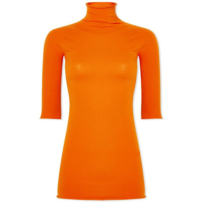 スポーツマックス レディース シャツ トップス Sportmax Laveno Jersey Turtleneck Orange