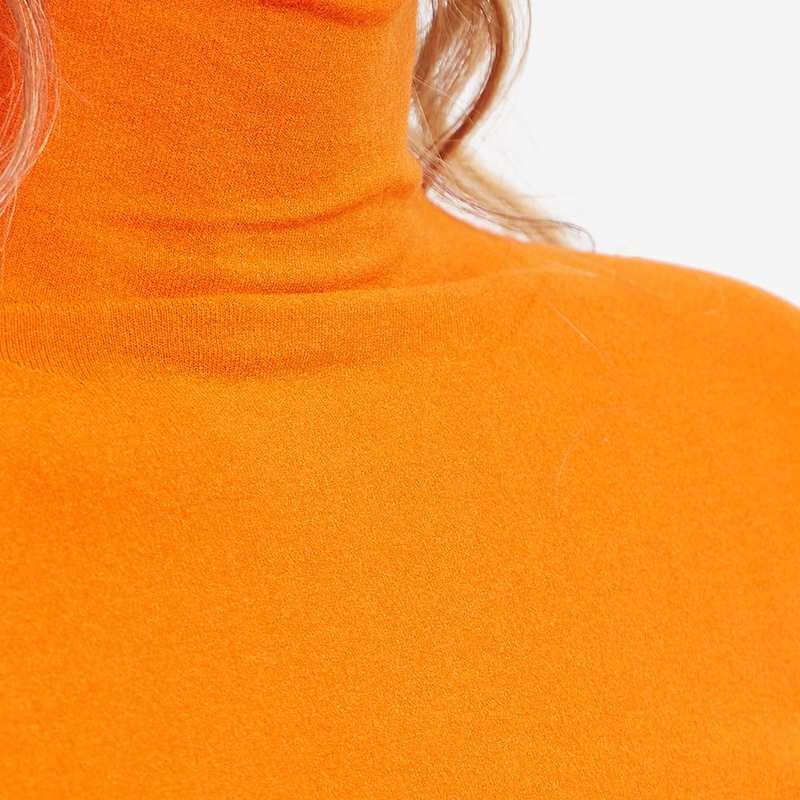 スポーツマックス レディース シャツ トップス Sportmax Laveno Jersey Turtleneck Orange