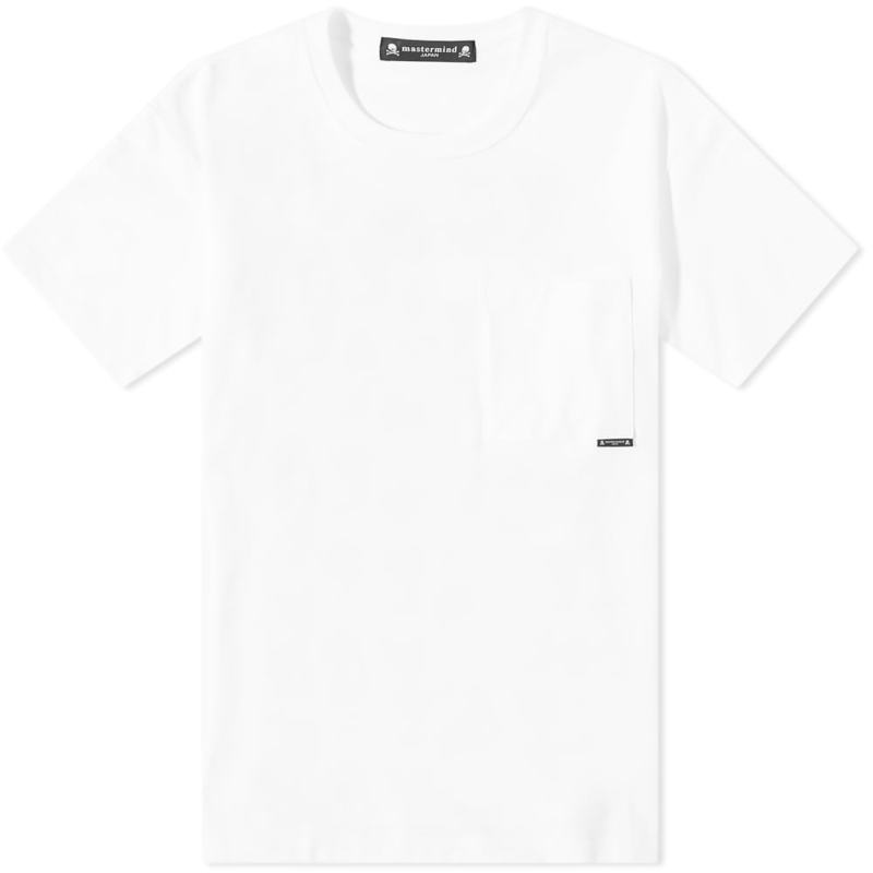 マスターマインド メンズ Tシャツ トップス MASTERMIND WORLD Circle Logo Tee White