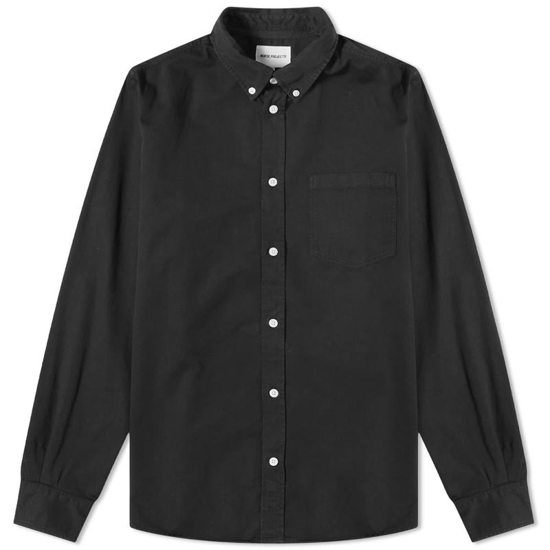 ノースプロジェクト メンズ シャツ トップス Norse Projects Anton Light Twill Button Down Shirt Black