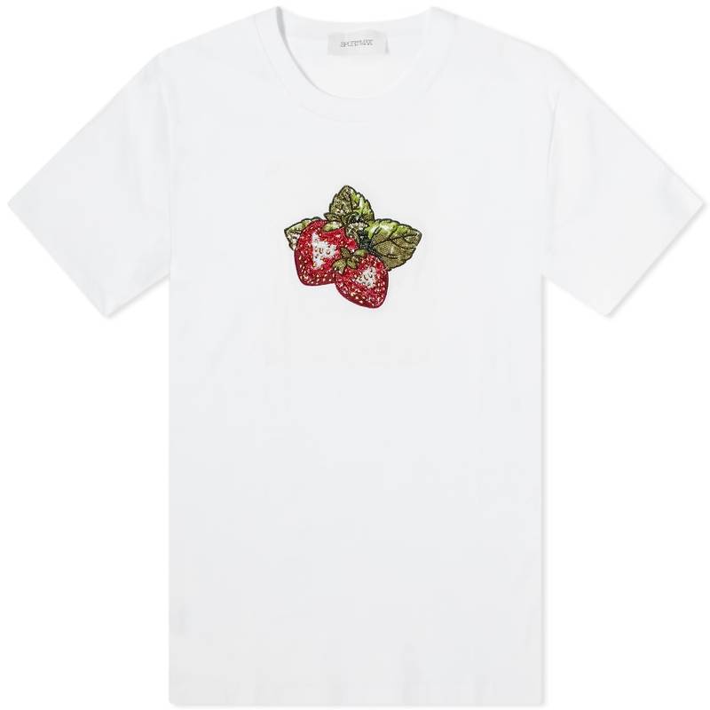 スポーツマックス レディース Tシャツ トップス Sportmax Zurlo Strawberry Tee Optical White