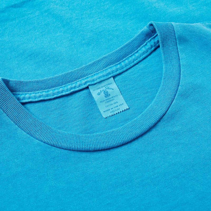超激安即納 ベルバシーン Velva Sheen Pigment Dyed Pocket Tee Light Blue：ReVida 店 メンズ Tシャツ トップス 国産大特価