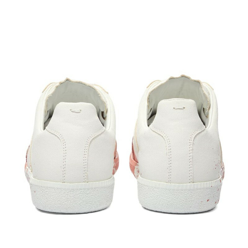 マルタンマルジェラ メンズ スニーカー シューズ Maison Margiela Painted Canvas Replica Sneaker White & Pink