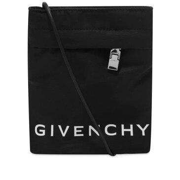 ジバンシー メンズ PC・モバイルギア アクセサリー Givenchy Logo Strap Phone Pouch Black