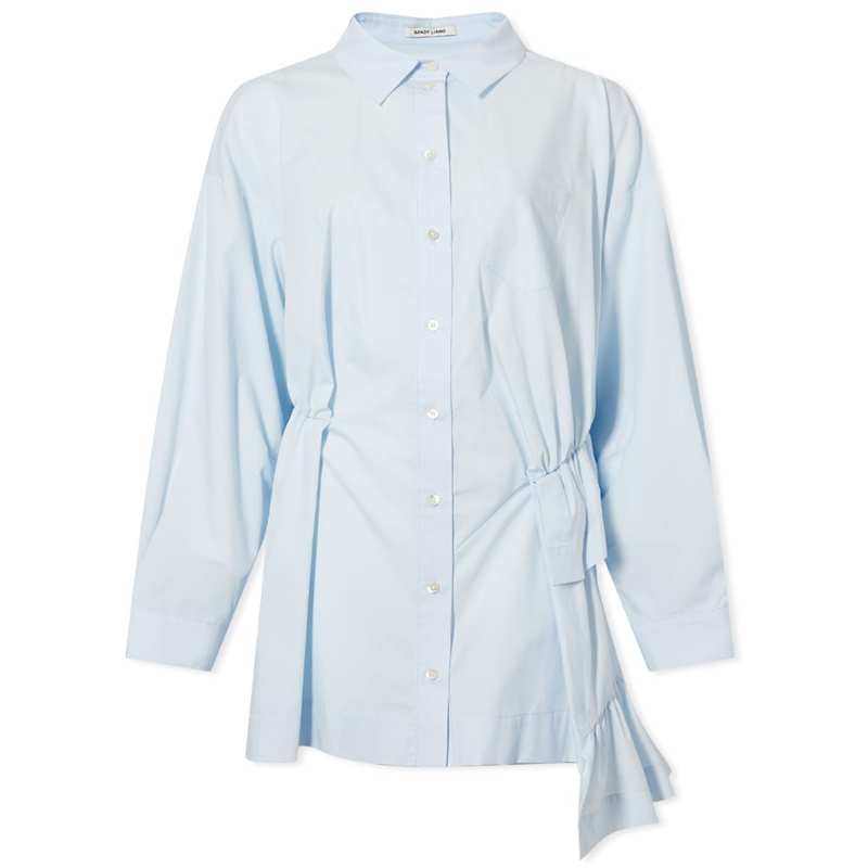 サンディリアング レディース シャツ トップス Sandy Liang Quattro Shirt Dress Baby Blue