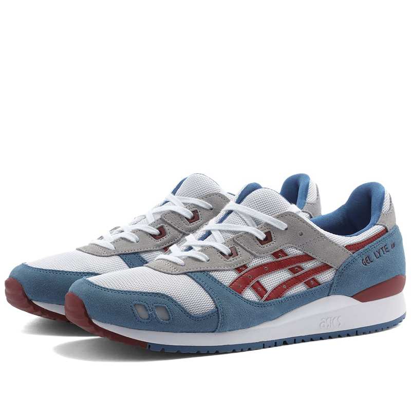 アシックス メンズ スニーカー シューズ Asics Gel-Lyte III OG Azure & Beet Juice