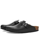 【送料無料】 ビルケンシュトック メンズ サンダル シューズ Birkenstock Boston Black Smooth Leather