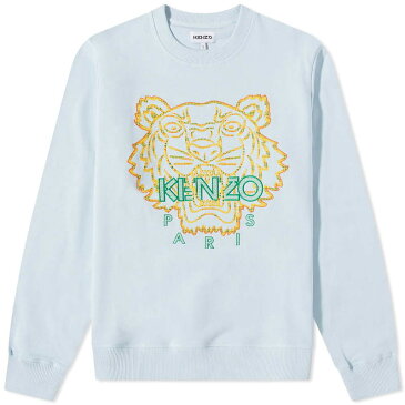 ケンゾー メンズ パーカー・スウェット アウター Kenzo Actua Summer Original Crew Sweat Light Blue