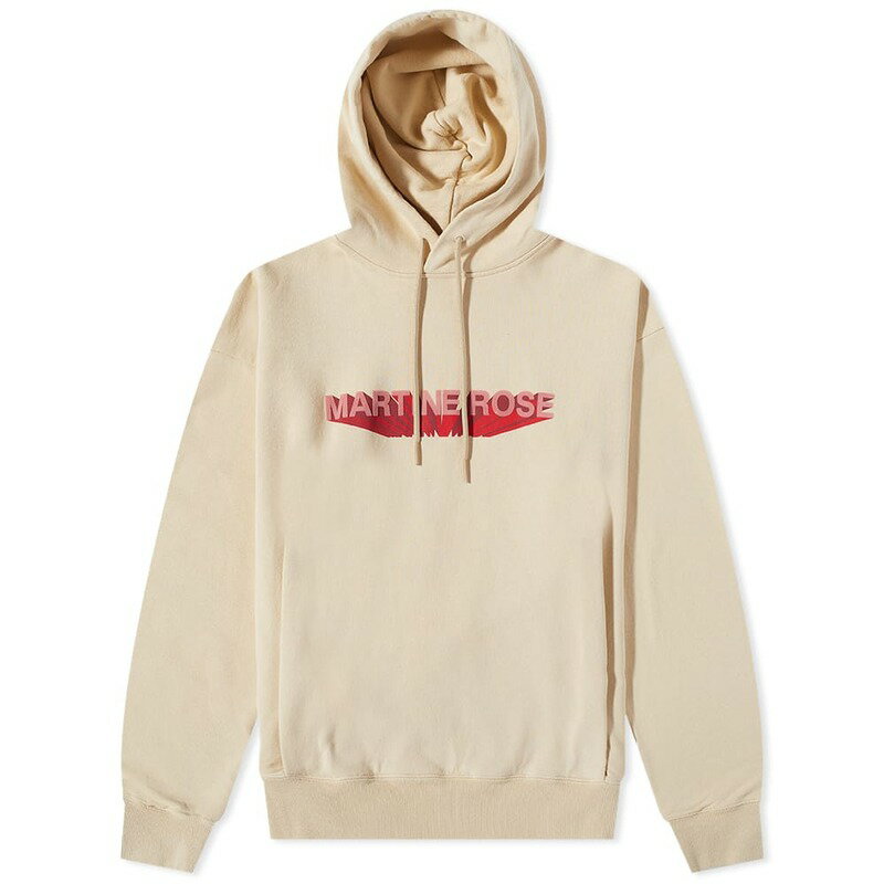 マーティン・ローズ メンズ パーカー・スウェット アウター Martine Rose 3D Logo Popover Hoody Stone