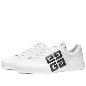 ジバンシー メンズ スニーカー シューズ Givenchy Givenchy x Josh Smith City Sport Sneaker White & Black