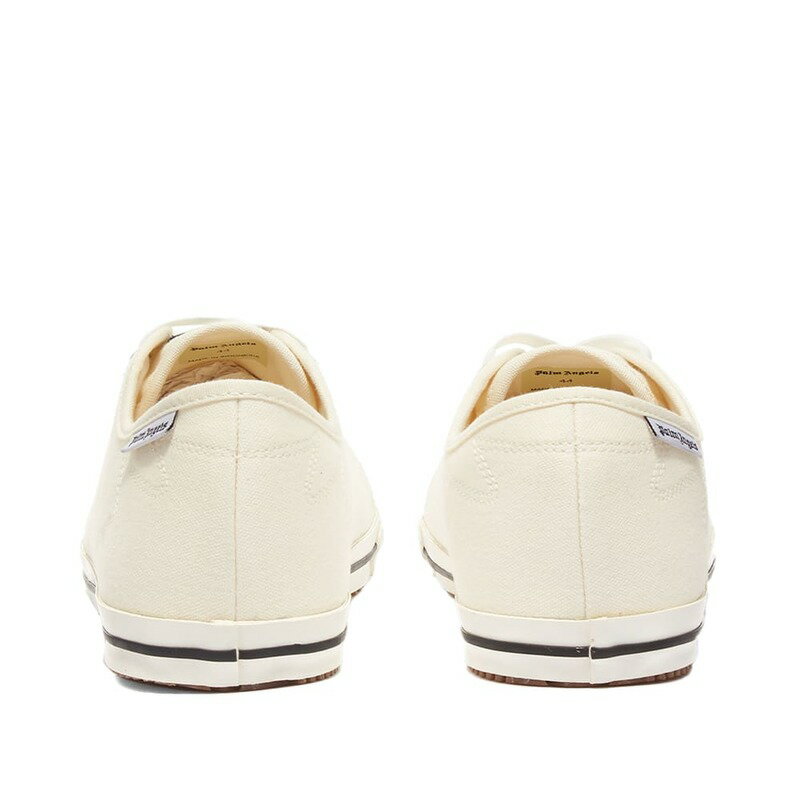 パーム・エンジェルス メンズ スニーカー シューズ Palm Angels New Low Vulcanized Sneaker White & Black