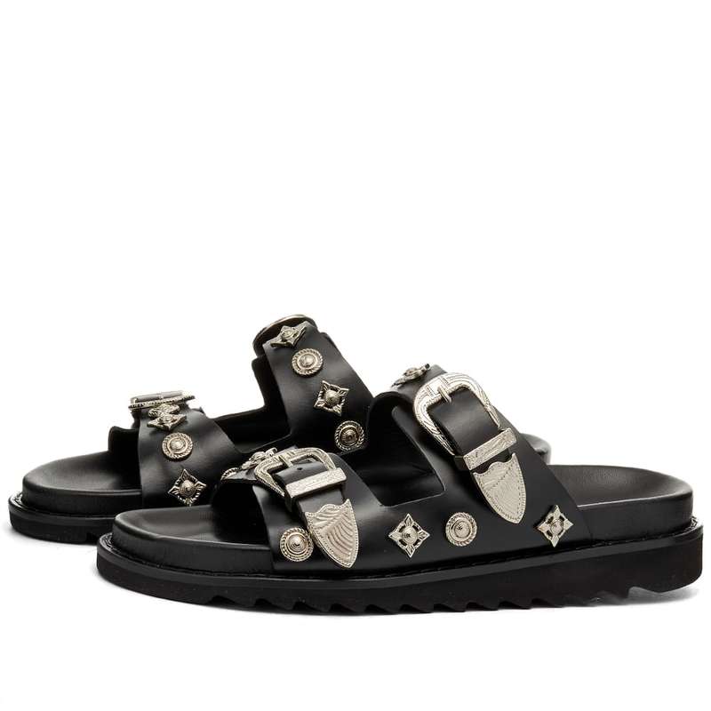 トーガ　ピューラ レディース サンダル シューズ Toga Pulla Buckle Slider Sandal Black