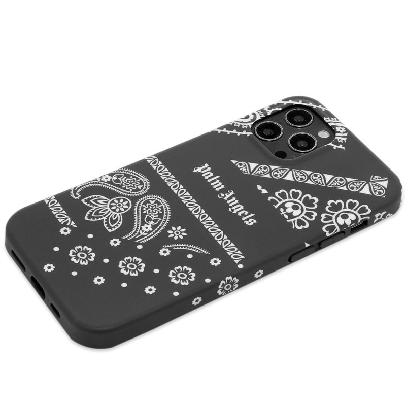 パーム・エンジェルス メンズ PC・モバイルギア アクセサリー Palm Angels Bandana iPhone 12 Pro Case Off White