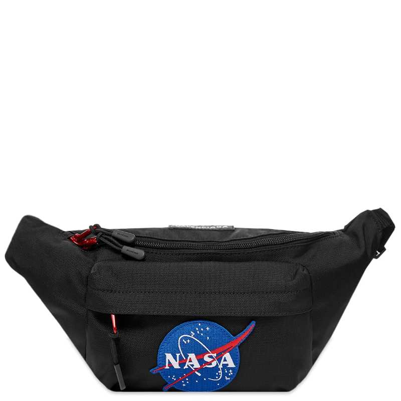 バレンシアガ メンズ ボディバッグ・ウエストポーチ バッグ Balenciaga NASA Space Waist Bag Black