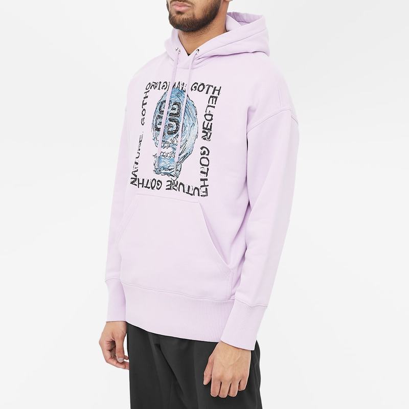 ジバンシー メンズ パーカー・スウェット アウター Givenchy 4G Skull Embroidery Hoody Lilac