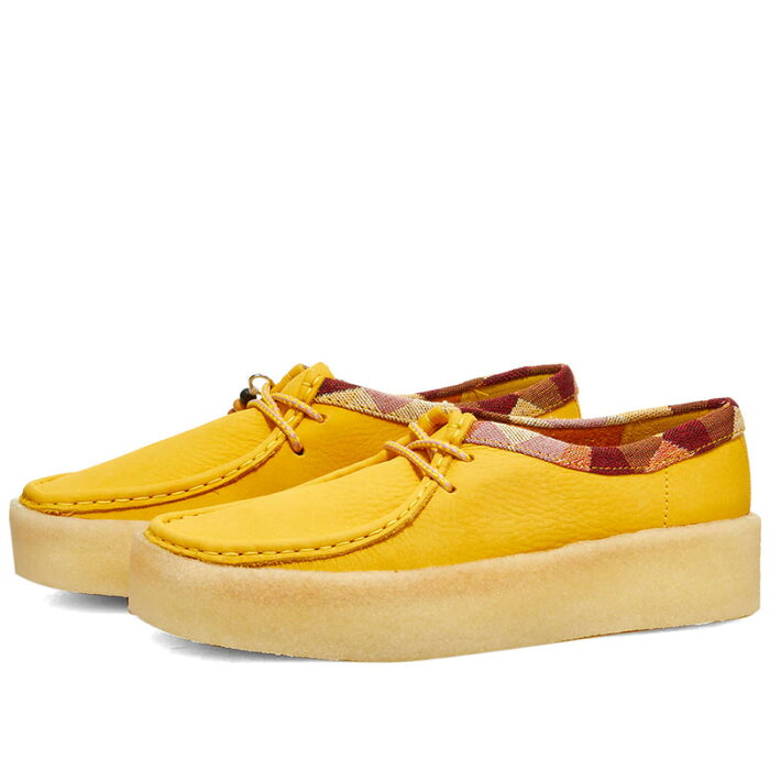 クラークス レディース スニーカー シューズ Clarks Originals Wallabee Cup Yellow Nubuck