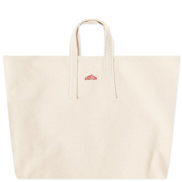 ダントン メンズ トートバッグ バッグ Danton Canvas Tote Bag Ecru & Red