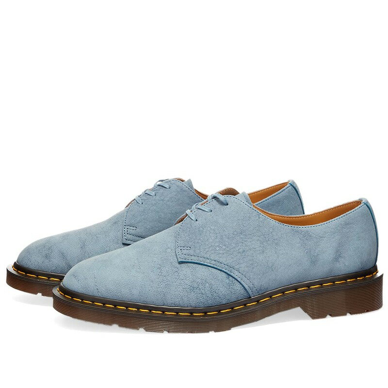 ドクターマーチン メンズ スニーカー シューズ Dr. Martens 1461 3-Eye Shoe - Made In England Blue Nubuck