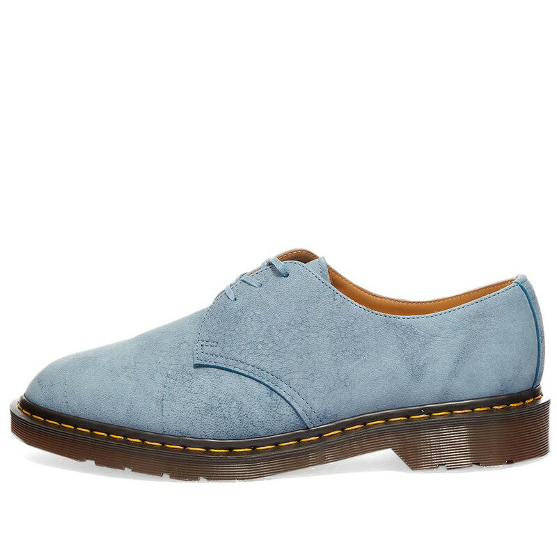 ドクターマーチン メンズ スニーカー シューズ Dr. Martens 1461 3-Eye Shoe - Made In England Blue Nubuck