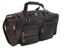 ピエル レザー メンズ ボストンバッグ バッグ Piel Leather Medium Duffel With Pockets Chocolate