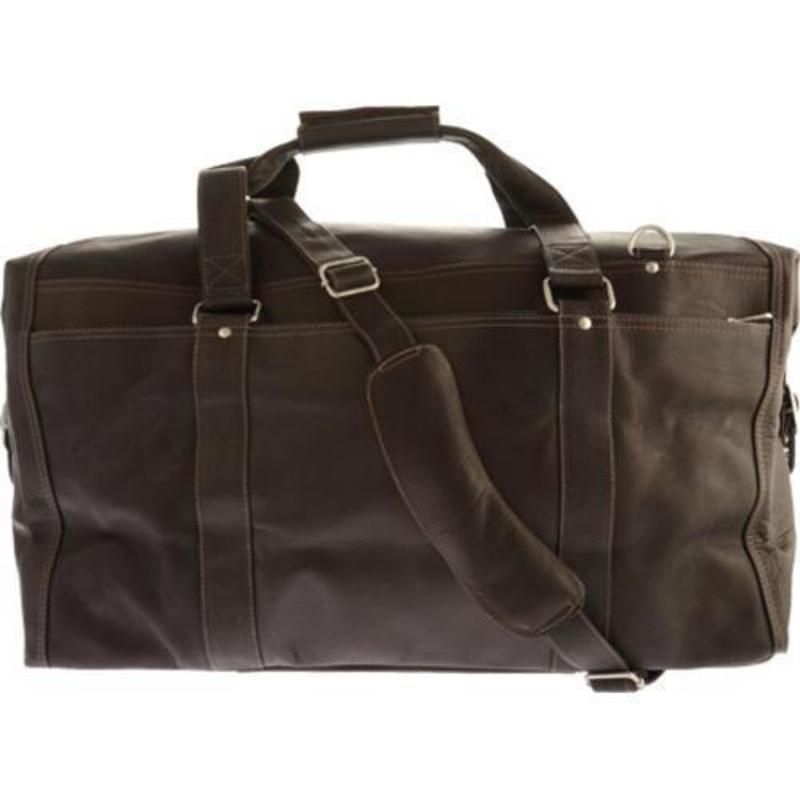 ピエル レザー メンズ ボストンバッグ バッグ Piel Leather Extra Large Zip-Pocket Duffel Chocolate