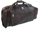 ピエル レザー メンズ ボストンバッグ バッグ Piel Large Leather Duffel Chocolate