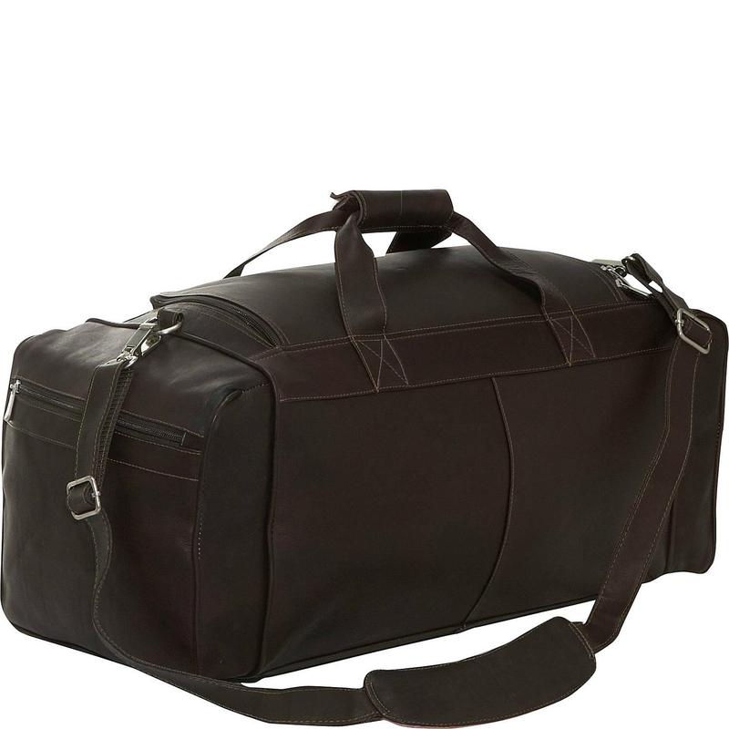 ピエル レザー メンズ ボストンバッグ バッグ Piel Large Leather Duffel Black