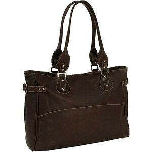 ピエル レザー メンズ トートバッグ バッグ Piel Leather Large Ladies Side Strap Tote Chocolate