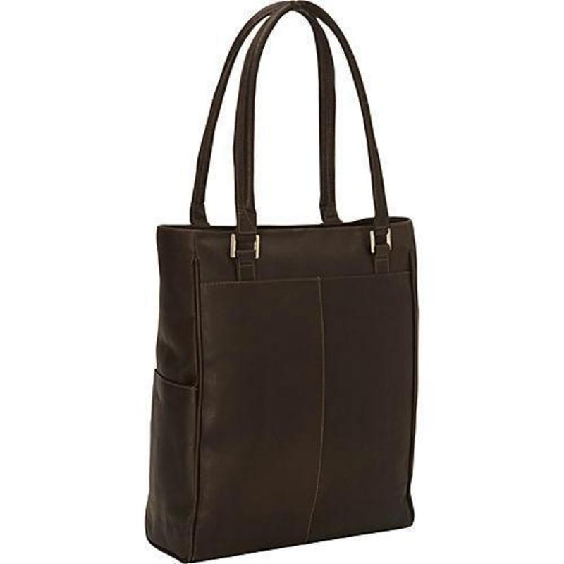 ピエル レザー メンズ バッグ トートバッグ Piel Leather Vertical Laptop Tote Chocolate チョコレート