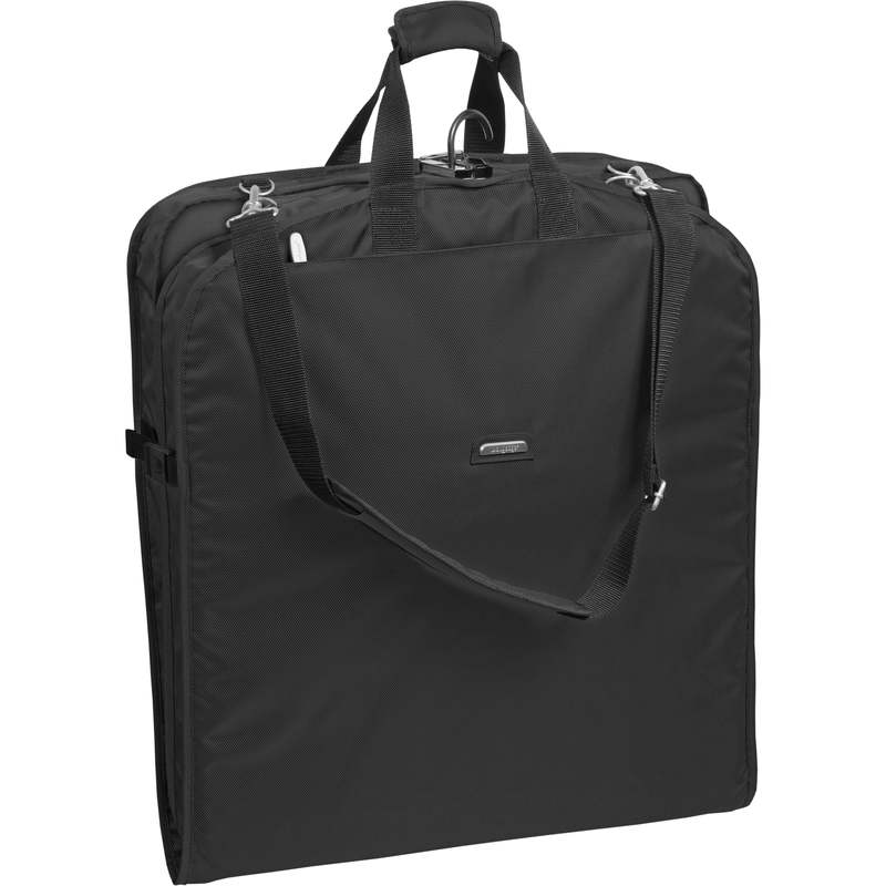ウォーリーバッグ メンズ ショルダーバッグ バッグ Wally Bags 42-inch Shoulder Strap Garment Bag with Pockets Black