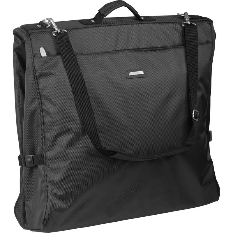 ウォーリーバッグ メンズ ショルダーバッグ バッグ Wally Bags 45-inch Framed Garment Bag with Shoulder Strap and Multiple Pockets Black