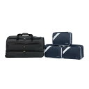 トラベルプロ メンズ ボストンバッグ バッグ Travelpro Roadtrip 30" Drop-Bottom Rolling Duffel with Packing Cubes Ash Black