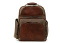 コーシュマール メンズ バックパック・リュックサック バッグ Korchmar Lux Mason Waxed Canvas and Leather Lapto...