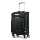 サムソナイト メンズ スーツケース バッグ Samsonite Solyte DLX Carry On Expandable Spinner Midnight Black