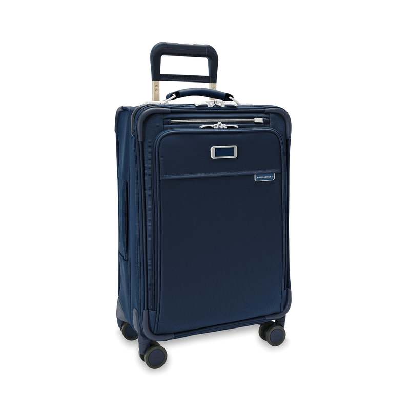 ブリッグスアンドライリー メンズ スーツケース バッグ Briggs & Riley Baseline Essential Carry-On Spinner Navy