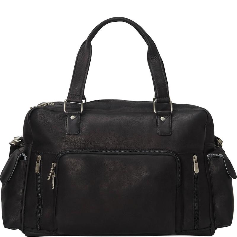 ピエル レザー メンズ スーツケース バッグ Piel Leather Travelers Carry-On Black
