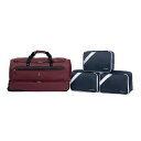 トラベルプロ メンズ ボストンバッグ バッグ Travelpro Roadtrip 30" Drop-Bottom Rolling Duffel with Packing Cubes Burgundy
