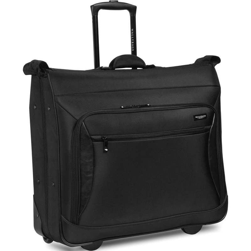 ウォーリーバッグ メンズ スーツケース バッグ Wally Bags 45-inch Premium Rolling Garment Bag with Multiple Pockets Black