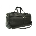 ピエル レザー メンズ ボストンバッグ バッグ Piel Leather Duffel On Wheels Black