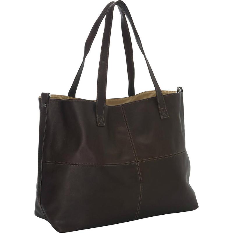 ピエル レザー メンズ バッグ トートバッグ Piel Leather Large Open Multi-Purpose Tote Chocolate チョコレート