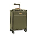 ブリッグスアンドライリー メンズ スーツケース バッグ Briggs & Riley Baseline Global Carry-On Spinner Olive