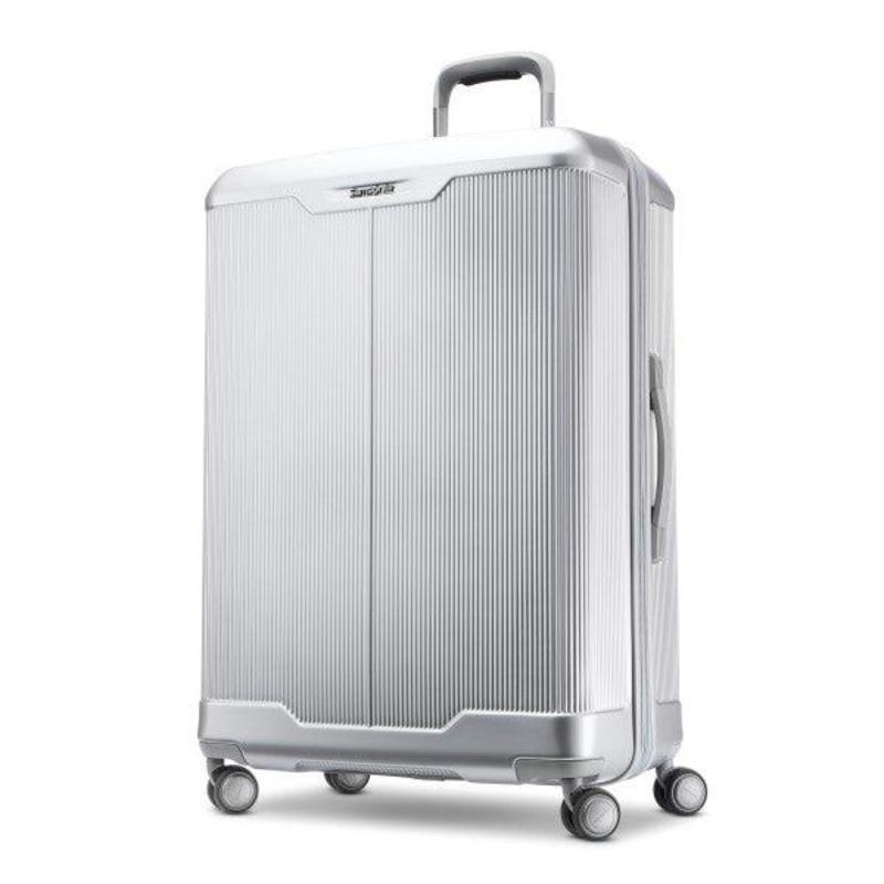 T\iCg Y X[cP[X obO Samsonite Silhouette 17 Hardside Large Expandable Spinner Aluminum Silver