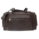 ピエル レザー メンズ ボストンバッグ バッグ Piel Multi-Compartment Duffel Bag Chocolate