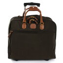 ブリックス メンズ スーツケース バッグ Brics X-Bag Pilot Rolling Cabin Bag Blk-Tan