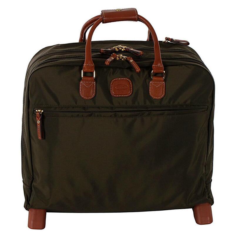 ブリックス メンズ スーツケース バッグ Brics X-Bag Pilot Rolling Cabin Bag Olive - please allow 10 -15 business days for delivery