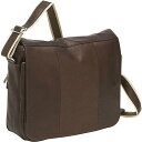 【送料無料】 ピエル レザー メンズ ショルダーバッグ バッグ Piel Leather Expandable Messenger Bag Chocolate(4)