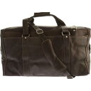 【送料無料】 ピエル レザー メンズ ボストンバッグ バッグ Piel Leather Extra Large Zip-Pocket Duffel Chocolate