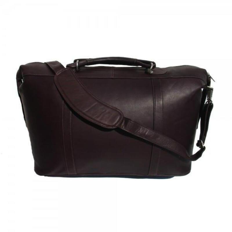 【送料無料】 ピエル レザー メンズ スーツケース バッグ Piel Leather Large Carry-On Satchel Chocolate